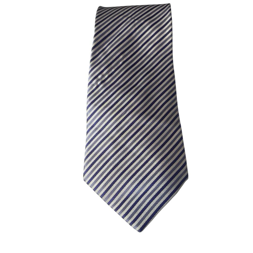 Nantucket Brand Blue Striped Tie Career Preppy‎ Ivy League Finance Bro Banker